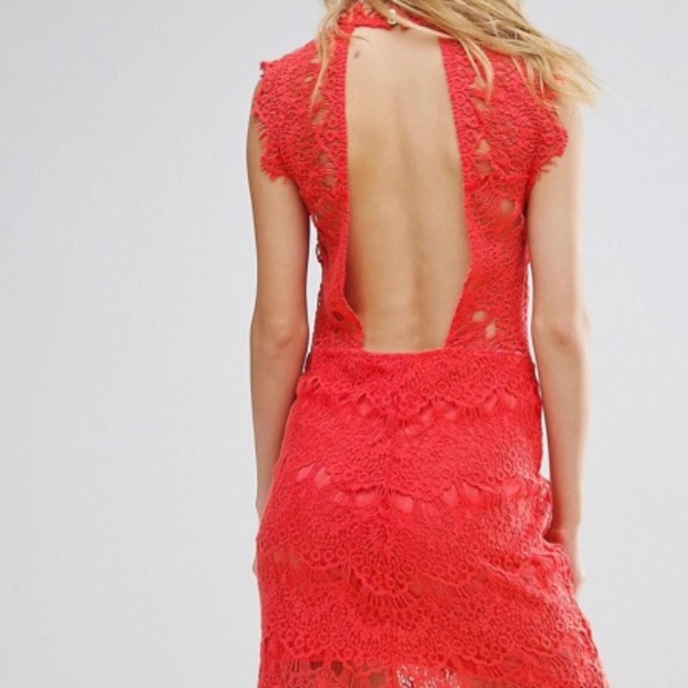 Free People lace open back dress NWT - Picture 3 of 6